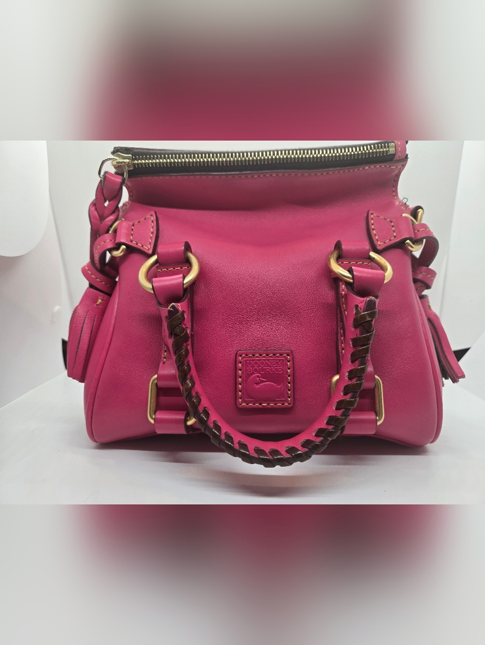 Dooney & Bourke Fuschia Nano Florentine Satchel